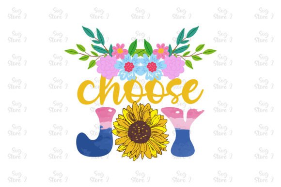 Choose Joy Jesus Sublimation T-Shirt Designs