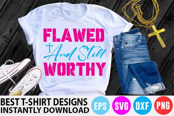 Christian T-Shirt Design, Flawed and Sti