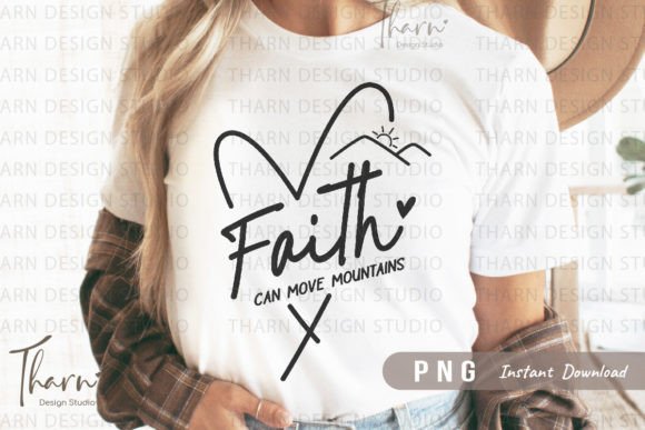 Faith Heart Png Christian Sublimation T-Shirt Designs