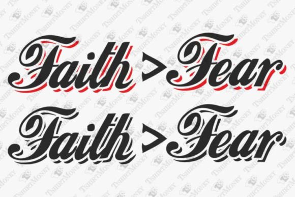 Faith over Fear Trust God Christian T-Shirt Designs