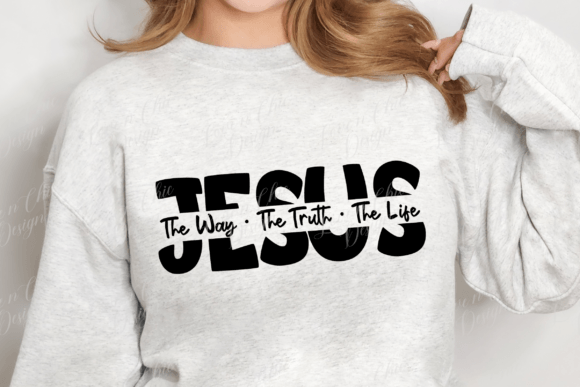 Faith SVG, PNG, Jesus is the Way Design T-Shirt Designs