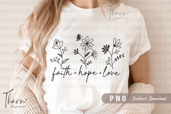 Flowers Christian Png Sublimation for T-Shirt Designs