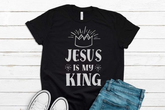 Jesus is My King - Christian Design T-Shirt Designs