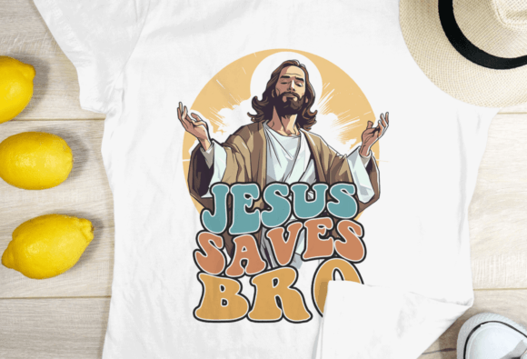 Jesus Saves Bro Png, Vintage Pro Jesus T-Shirt Designs